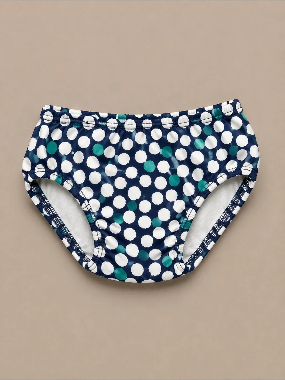 Gymboree Teal Dress with Navy & White Polka Dot Bloomers
